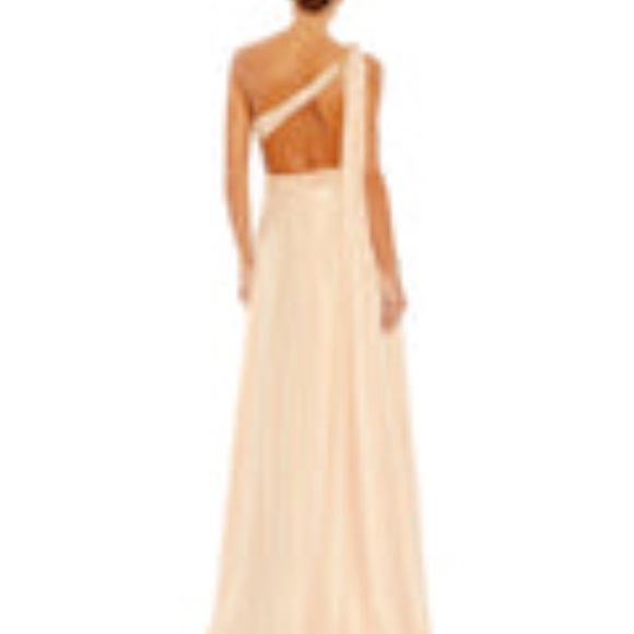 Mac Duggal Float One Shoulder Open Back Gown - Picture 13 of 14